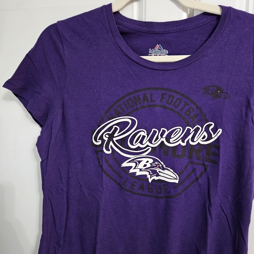 Majestic Purple Ravens Short Sleeve Tee